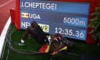 Ο Τζόσουα Τσεπτέγκεϊ πανηγυρίζει το παγκόσμιο ρεκόρ στον τελικό των 5.000μ. του Diamond League στο 'Λουί ΙΙ", Μόντε Κάρλο | Παρασκευή 14 Αυγούστου 2020
