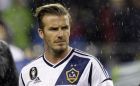 FILE - In this Nov. 18, 2012, file photo, Los Angeles Galaxy's David Beckham appears on the pitch before their MLS Western Conference championship soccer match against the Seattle Sounders in Seattle. Beckham and the Galaxy announced Monday that he will play his final match for the club in the MLS Cup next month. Los Angeles is scheduled to face Houston for the MLS title on Dec. 1. (AP Photo/Ted S. Warren, File)