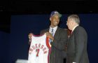 Kenny Anderson of Georgia Tech poses with NBA Commissioner Dave Stern after he was picked second by the New Jersey Nets in the NBA draft at New York's Madison Square Garden, June 26, 1991. (AP Photo/Susan Ragan)