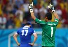 RECIFE, BRAZIL - JUNE 29: Keylor Navas of Costa Rica reacts after saving the penalty kick of Theofanis Gekas of Greece during the 2014 FIFA World Cup Brazil Round of 16 match between Costa Rica and Greece at Arena Pernambuco on June 29, 2014 in Recife, Brazil.  (Photo by Quinn Rooney/Getty Images)