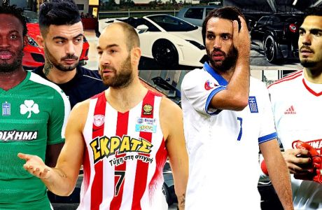 Τα αυτοκίνητα των παικτών που αγωνίζονται στην Ελλάδα