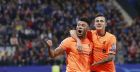 Liverpool's Alex Oxlade-Chamberlain, left, celebrates with Philippe Coutinho after scoring during the Champions League soccer match between Maribor and Liverpool at the Ljudski vrt stadium, in Maribor, Slovenia, Tuesday, Oct. 17, 2017. (AP Photo/Darko Bandic)