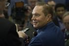 Sports agent Scott Boras responds to a question from the media during Major League Baseball's winter meetings in Oxon Hill, Md., Wednesday, Dec. 7, 2016. (AP Photo/Cliff Owen)