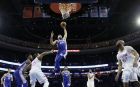 Philadelphia 76ers' Ben Simmons (25) goes up for a dunk during the first half of an NBA basketball game against the Minnesota Timberwolves, Tuesday, Jan. 15, 2019, in Philadelphia. (AP Photo/Matt Slocum)