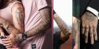 Τα τατουάζ του Κουτίνιο κρύβουν όλη την ιστορία της ζωής του