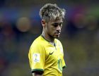 Brazil's Neymar looks down during the group A World Cup soccer match between Brazil and Mexico at the Arena Castelao in Fortaleza, Brazil, Tuesday, June 17, 2014. (AP Photo/Andre Penner)