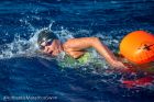 Η νικήτρια του αγώνα των 10χλμ, η παγκόσμια πρωταθλήτρια open water masters, Βίκυ Κουβέλη