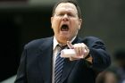Cleveland Cavaliers head coach Brendan Malone directs his team against the Detroit Pistons in the third quarter Tuesday, March 22, 2005, in Cleveland. Malone coached the Cavaliers to a victory in his first game after replacing the fired Paul Silas. (AP Photo/Ron Schwane)
