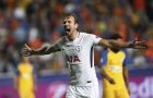 Tottenham's Harry Kane celebrate his second goal against APOEL during the Champions League Group H soccer match between APOEL Nicosia and Tottenham Hotspur at GSP stadium, in Nicosia, Cyprus, on Tuesday, Sept. 26, 2017. (AP Photo/Petros Karadjias)