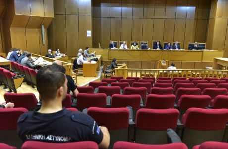 Δίκη "Χρυσή Αυγή" την Τρίτη 30 Μαΐου 2017, στην αίθουσα του Εφετείου της Αθήνας.
(EUROKINISSI/ΤΑΤΙΑΝΑ ΜΠΟΛΑΡΗ)