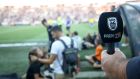 Το μικρόφωνο του PAOK TV που μετέδωσε μέσω pay-per-view την αναμέτρηση του ΠΑΟΚ με τον Παναιτωλικό για τη Super League 2019-2020 από το γήπεδο της Τούμπας, Κυριακή 25 Αυγούστου 2019