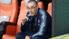 Ο Μαουρίτσιο Σάρι της Τσέλσι καπνίζει ένα τσιγάρο μετά από τον νικηφόρο τελικό του Europa League 2018-2019 επί της Άρσεναλ με 4-1, στο Ολυμπιακό Στάδιο του Μπακού, Αζερμπαϊτζάν, Πέμπτη 30 Μαΐου 2019