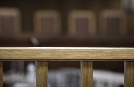 Κατάθεση της Λιάνας Κανέλλη στην δίκη της "Χρυσης Αυγήσ" στην αίθουσα των γυναικείων φυλακών Κορυδαλλού την Πέμπτη 11 Ιανουαρίου 2018.
(EUROKINISSI/ΓΙΑΝΝΗΣ ΠΑΝΑΓΟΠΟΥΛΟΣ)