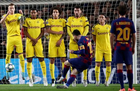 Ο Λιονέλ Μέσι της Μπαρτσελόνα σε στιγμιότυπο της αναμέτρησης με την Ντόρτμουντ για τη φάση των ομίλων του Champions League 2019-2020 στο 'Καμπ Νόου', Βαρκελώνη | Τετάρτη 27 Νοεμβρίου 2019