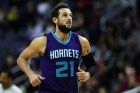 WASHINGTON, DC - DECEMBER 14: Marco Belinelli #21 of the Charlotte Hornets runs up the floor after scoring against the Washington Wizards at Verizon Center on December 14, 2016 in Washington, DC. NOTE TO USER: User expressly acknowledges and agrees that, by downloading and or using this photograph, User is consenting to the terms and conditions of the Getty Images License Agreement.  (Photo by Rob Carr/Getty Images)