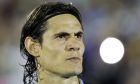 Uruguay's Edinson Cavani looks on before a 2018 World Cup qualifying soccer match against Brazil in Montevideo, Uruguay,Thursday, March 23, 2017. Brazil won the game 4-1. (AP Photo/Matilde Campodonico)