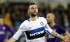 Inter's Marcelo Brozovic celebrates after scoring during a Serie A soccer match between Fiorentina and Inter Milan at the Artemio Franchi stadium in Florence, Italy, Sunday, Feb. 14, 2016. (AP Photo/Fabrizio Giovannozzi) 