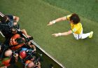 BELO HORIZONTE, BRAZIL - JUNE 28:  David Luiz  of Brazil celebrates after defeating Chile in a penalty shootout during the 2014 FIFA World Cup Brazil round of 16 match between Brazil and Chile at Estadio Mineirao on June 28, 2014 in Belo Horizonte, Brazil.  (Photo by Pool/Getty Images)