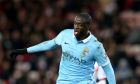 Manchester City's Scaptain Yaya Toure during the English Premier League soccer match between Sunderland and Manchester City at the Stadium of Light, Sunderland, England, Tuesday, Feb. 2, 2016. (AP Photo/Scott Heppell)