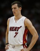 Miami Heats Goran Dragic (7) looks on during free throws against the Denver Nuggets during the first half of an NBA basketball game, Sunday, April 2, 2017, in Miami. The Nuggets defeated the Heat 116-113. (AP Photo/Joel Auerbach)