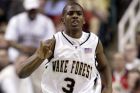 **FILE**Wake Forest's Chris Paul runs down the court in the first half of his team's ACC Basketball Tournament quarterfinal game, Friday, March 12, 2004, at the Greensboro Coliseum in Greensboro, N.C. Paul's beyond-his-years maturity earned him votes from 53 of 93 members of the Atlantic Coast Sports Media Association and recognition Monday as The Associated Press rookie of the year in the ACC. (AP Photo/Bob Jordan)
