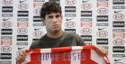 Brazilian soccer player Diego da Silva Costa poses during his official presentation as a new Atletico Madrid player in Madrid, Spain, Tuesday, July 10, 2007.