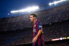 BARCELONA, SPAIN - AUGUST 18:  Lionel Messi of FC Barcelona looks on during the Joan Gamper Trophy match between FC Barcelona and Club Leon at Camp Nou on August 18, 2014 in Barcelona, Spain.  (Photo by David Ramos/Getty Images)