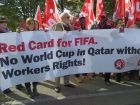 Διαμαρτυρία έξω από το συμβούλιο της FIFA