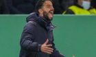 Sporting's head coach Ruben Amorim reacts during a Champions League Group C soccer match between Sporting CP and Borussia Dortmund at the Alvalade stadium in Lisbon, Portugal, Wednesday, Nov. 24, 2021. (AP Photo/Armando Franca)