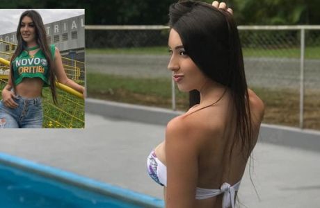 Η σέξι βασίλισσα του Instagram στην Βραζιλία στηρίζει φουλ Κοριτίμπα!