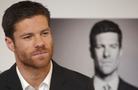 MADRID, SPAIN - MAY 14:  Real Madrid football player Xabi Alonso presents "Success Beyond The Game" By Hugo Boss at Villamagna Hotel on May 14, 2012 in Madrid, Spain.  (Photo by Carlos Alvarez/Getty Images)