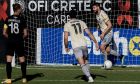 Ο Γεβγέν Σάκχοφ της ΑΕΚ πανηγυρίζει γκολ που σημείωσε κόντρα στον ΟΦΗ για τη Super League Interwetten 2020-2021 στο 'Θεόδωρος Βαρδινογιάννης' | Κυριακή 31 Ιανουαρίου 2021