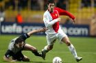 ZIKOS contre Mark VAN BOMMEL - Monaco / PSV Eindhoven - Champions League - C1 - 09.03.2005 - Foot Football - largeur action duel opposition