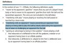 Τι αναφέρει ο κανονισμός για τον ποδοσφαιριστή μπροστά στον γκολκίπερ