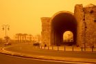 Αφρικανική σκόνη στην πόλη του Ηρακλείου, Πέμπτη 22/3/2018. (EUROKINISSI/ΣΤΕΦΑΝΟΣ ΡΑΠΑΝΗΣ)