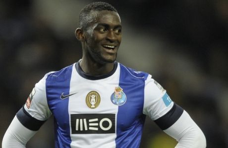 Porto's Colombian forward Jackson Martinez smiles during the Portuguese league football match FC Porto vs Estoril at the Dragao Stadium in Porto on March 8, 2013. Porto won 2-0.  AFP PHOTO / MIGUEL RIOPA        (Photo credit should read MIGUEL RIOPA/AFP/Getty Images)