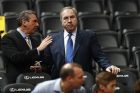 Washington Wizards general manager Ernie Grunfeld in the first half of an NBA basketball game Wednesday, March 8, 2017, in Denver. (AP Photo/David Zalubowski)