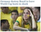 O ξένος Τύπος για το θρίαμβο της Γερμανίας και τη συντριβή της Βραζιλίας