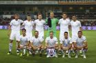Burnley's players pose for photographs prior to a Europa League qualification soccer match between Istanbul Basaksehir and Burnley, at the Fatih Terim stadium in Istanbul, Thursday, Aug. 9, 2018. (AP Photo)