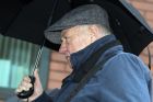 Hillsborough match commander David Duckenfield arrives at Preston Crown Court in Preston, England, Wednesday, April 3, 2019. A British jury has failed to reach a decision on whether the man in control of police operations at the 1989 Hillsborough Stadium tragedy that left 96 people dead is guilty of gross negligence manslaughter. Jurors at Preston Crown Court in northern England deliberated for eight days in the case of David Duckenfield, 74, who has denied the 95 charges. (Aaron Chown/PA via AP)