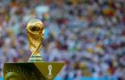 RIO DE JANEIRO, BRAZIL - JULY 13:  The World Cup is presented prior to the 2014 FIFA World Cup Brazil Final match between Germany and Argentina at Maracana on July 13, 2014 in Rio de Janeiro, Brazil.  (Photo by Alex Livesey - FIFA/FIFA via Getty Images)