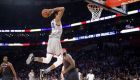 Eastern Conference small forward Giannis Antetokounmpo of the Milwaukee Bucks (34) slam dunks during the first half of the NBA All-Star basketball game in New Orleans, Sunday, Feb. 19, 2017. (AP Photo/Gerald Herbert)
