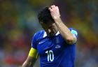 RECIFE, BRAZIL - JUNE 29: Giorgos Karagounis of Greece reacts during the 2014 FIFA World Cup Brazil Round of 16 match between Costa Rica and Greece at Arena Pernambuco on June 29, 2014 in Recife, Brazil.  (Photo by Alex Grimm - FIFA/FIFA via Getty Images)