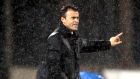 CATANIA, ITALY - JANUARY 14:  Luis Enrique head coach of Roma gestures during the Serie A match between Catania Calcio v AS Roma at Stadio Angelo Massimino on January 14, 2012 in Catania, Italy.  (Photo by Maurizio Lagana/Getty Images)
