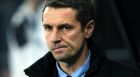 Aston Villa's manager Remi Garde awaits the start of the English Premier League soccer match between Newcastle United and Aston Villal at St James' Park, Newcastle, England, Saturday, Dec. 19, 2015. (AP Photo/Scott Heppell)