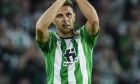 Betis' Joaquin aapplauds after being substituted during a Group C Europa League soccer match between Betis and Roma at the Benito Villamarin stadium in Seville, Spain, Thursday, Oct. 13, 2022. (AP Photo/Jose Breton)