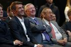Ο Πάολο Μαλντίνι, μαζί με τους Άλεξ Φέργκιουσον και Στίβεν Ρος, ως πρεσβευτές της ICC, παρακολουθούν παρουσίαση του International Champions Cup