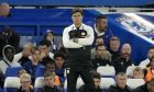 Chelsea's head coach Mauricio Pochettino stands on the touchline during the English League Cup second round soccer match between Chelsea and AFC Wimbledon at Stamford Bridge stadium in London, Wednesday, Aug. 30, 2023. (AP Photo/Kin Cheung)
