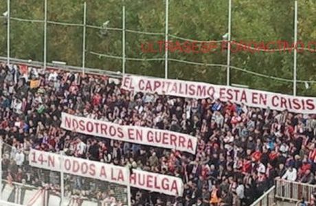 Οπαδοί της Ράγιο: "Ο καπιταλισμός σε κρίση, εμείς σε πόλεμο!"