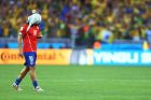 BELO HORIZONTE, BRAZIL - JUNE 28:  Jorge Valdivia of Chile reacts after being defeated by Brazil in a penalty shootout during the 2014 FIFA World Cup Brazil round of 16 match between Brazil and Chile at Estadio Mineirao on June 28, 2014 in Belo Horizonte, Brazil.  (Photo by Jeff Gross/Getty Images)